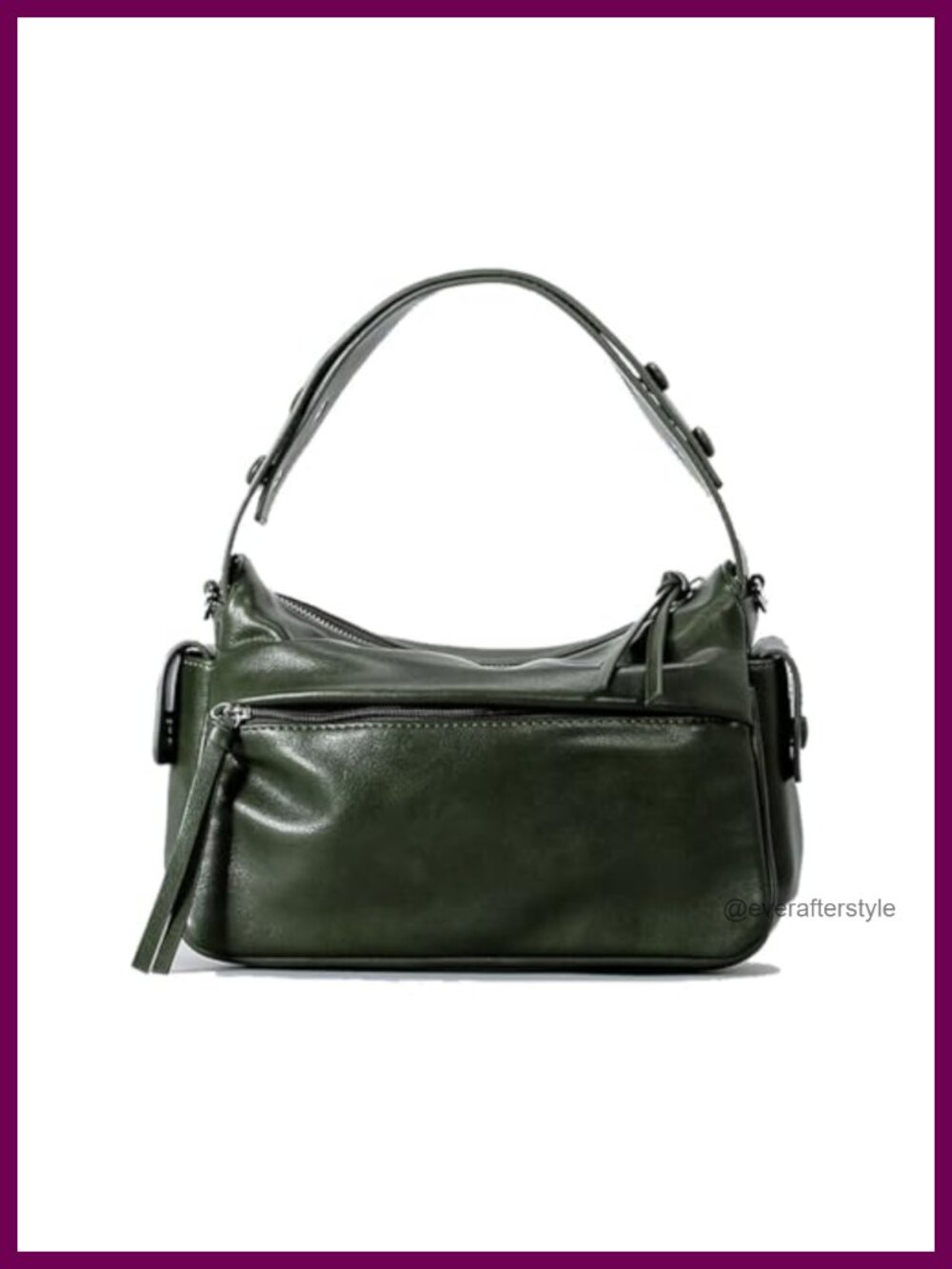 Faux Leather Satchel Purse for Women, Crossbody Handbag with Top Handle